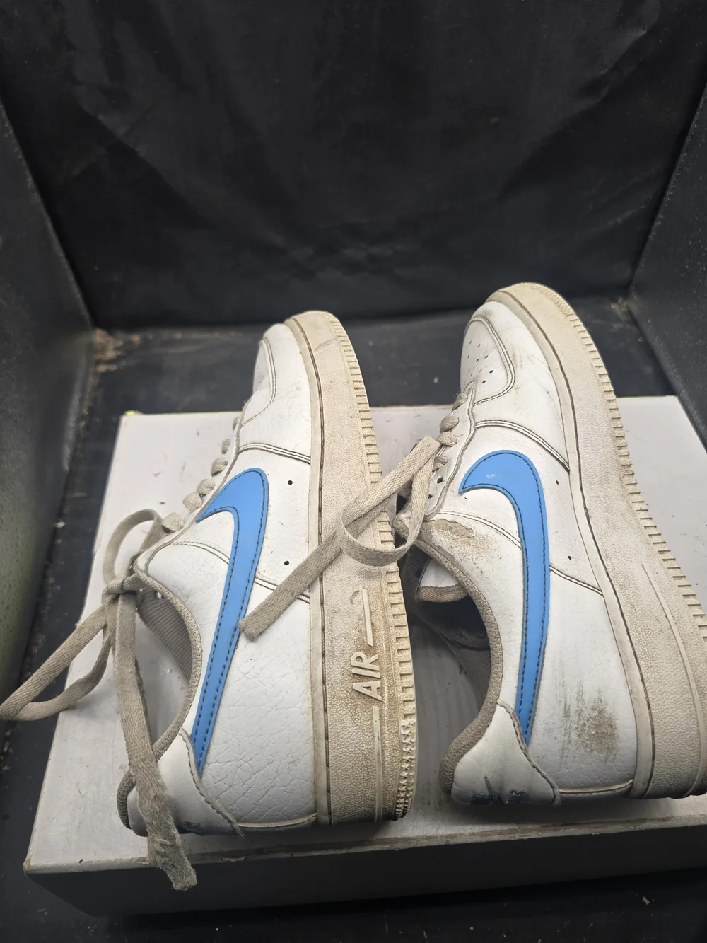 Nike Air Force 1 Low‎ White with Blue Swoosh